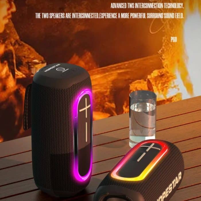 HOPESTAR P60 IPX6 Wasserdichter 10W 66mm Outdoor-Bluetooth-Lautsprecher – Bild 7