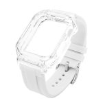 Kristallklares Polycarbonatgehäuse, Silikon-Uhrenarmband, For Apple Watch Series 8&7 41mm, For Apple Watch Series 8&7 45mm – Bild 2