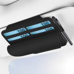 3073 Abnehmbare Auto-Brillenaufbewahrungstasche aus Napa-Texturleder, 3073 (Green), 3073 (Black), 3073 (Grey), 3073 (Brown) – Bild 2