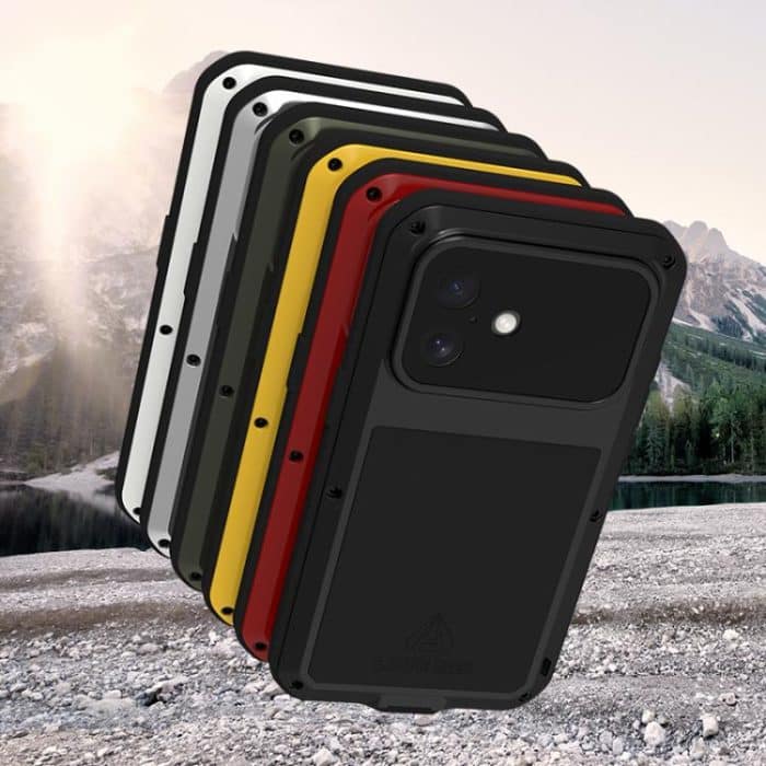 LOVE MEI Metall stoßfeste wasserdichte staubdichte Handyhülle, For iPhone 15 Pro, For iPhone 15 Plus, For iPhone 15 – Bild 2