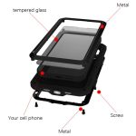 LOVE MEI Metall stoßfeste wasserdichte staubdichte Handyhülle, For iPhone 15 Pro, For iPhone 15 Plus, For iPhone 15 – Bild 3