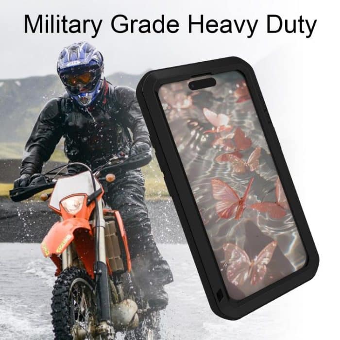 LOVE MEI Metall stoßfeste wasserdichte staubdichte Handyhülle, For iPhone 15 Pro, For iPhone 15 Plus, For iPhone 15 – Bild 6