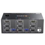 KC-KVM203DH 8K 30Hz USB3.0 DP+DP+HDMI Dreifachmonitor-KVM-Switch