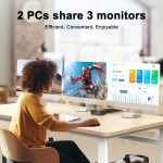 KC-KVM203DH 8K 30Hz USB3.0 DP+DP+HDMI Dreifachmonitor-KVM-Switch – Bild 2