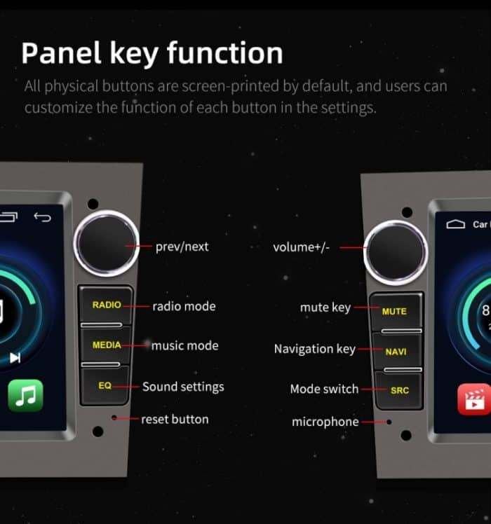 S-OB7A 7 Zoll tragbarer Auto-MP5-Player mit integrierter DAB-Funktion, unterstützt CarPlay / Android Auto, 1GB+16GB, 2GB+32GB – Bild 3