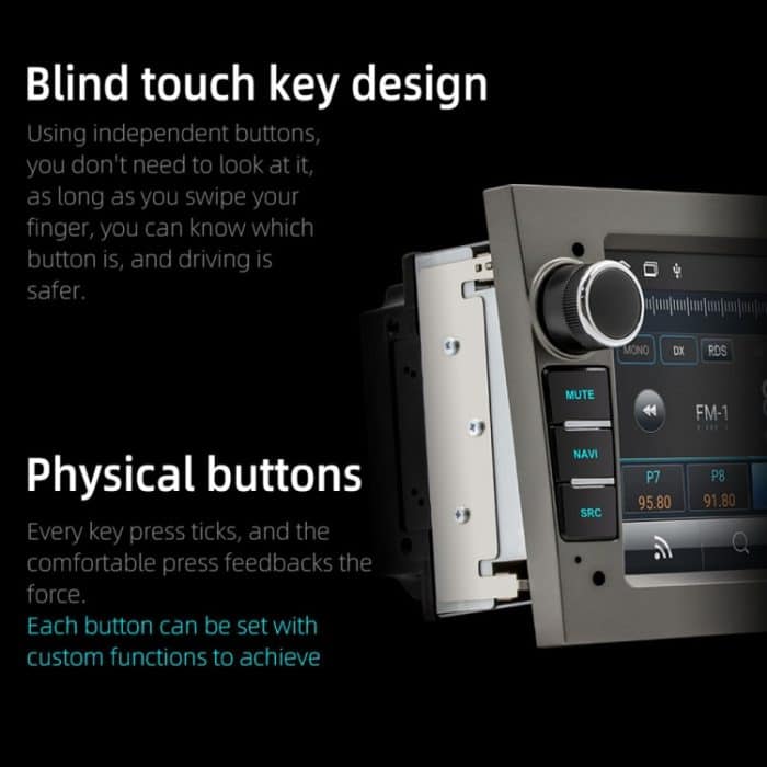 S-OB7A 7 Zoll tragbarer Auto-MP5-Player mit integrierter DAB-Funktion, unterstützt CarPlay / Android Auto, 1GB+16GB, 2GB+32GB – Bild 5