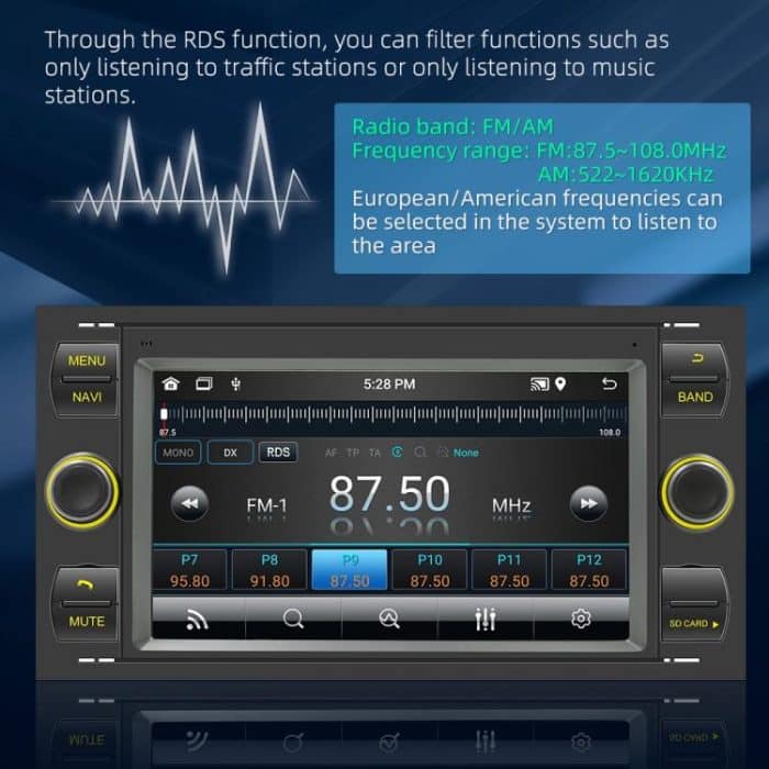 Für Ford Transit 7 Zoll Android Navigationsgerät unterstützt WiFi / GPS / RDS, 1GB+16GB, 2GB+32GB – Bild 11