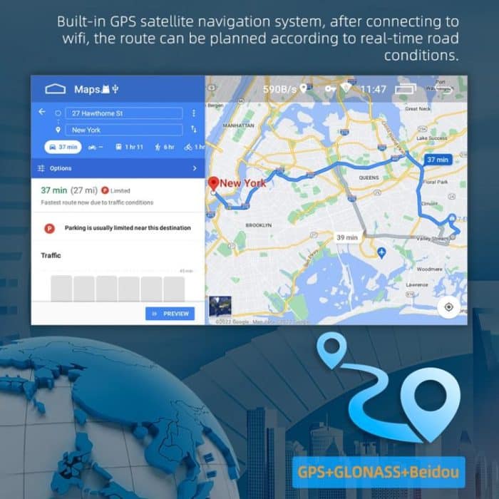 Für Ford Transit 7 Zoll Android Navigationsgerät unterstützt WiFi / GPS / RDS, 1GB+16GB, 2GB+32GB – Bild 9