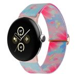 Bemaltes buntes Nylon-Uhrenarmband, For Google Pixel Watch 2 / Pixel Watch