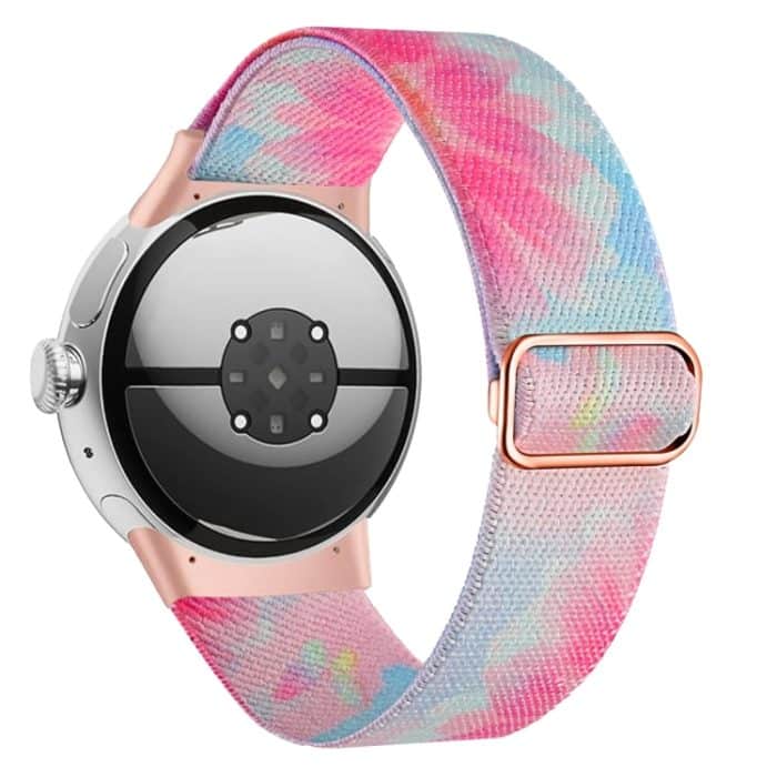 Bemaltes buntes Nylon-Uhrenarmband, For Google Pixel Watch 2 / Pixel Watch – Bild 2