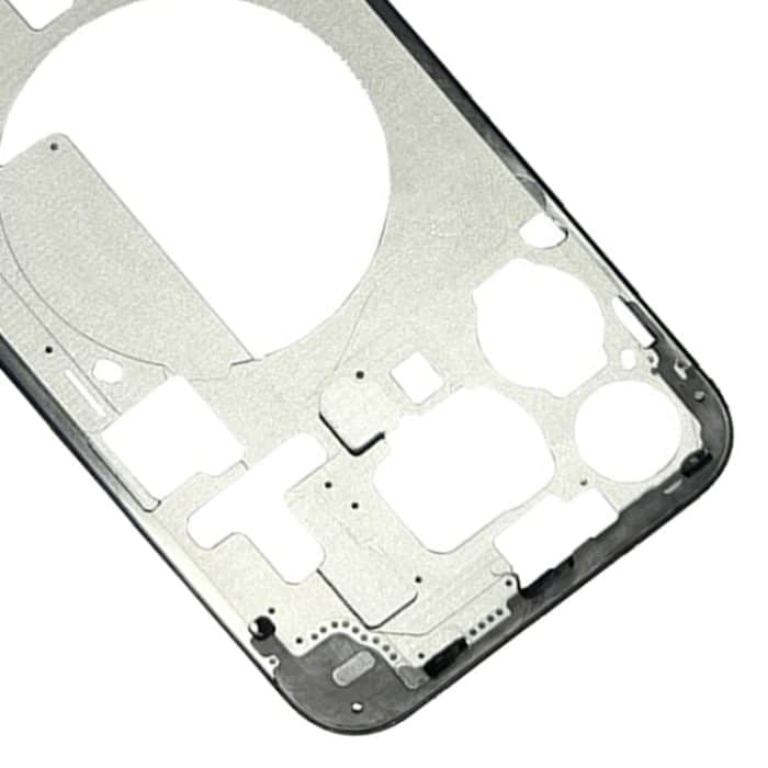Für iPhone 15 Pro Max Mittelrahmen-Blendenplatte mit Seitentasten + Kartenfach, China Version, US Version, CE EU Version – Bild 5