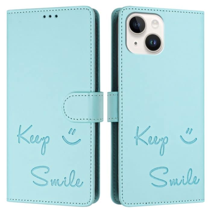 RFID-Handyhülle aus Leder mit Smile-Prägung – Bild 3