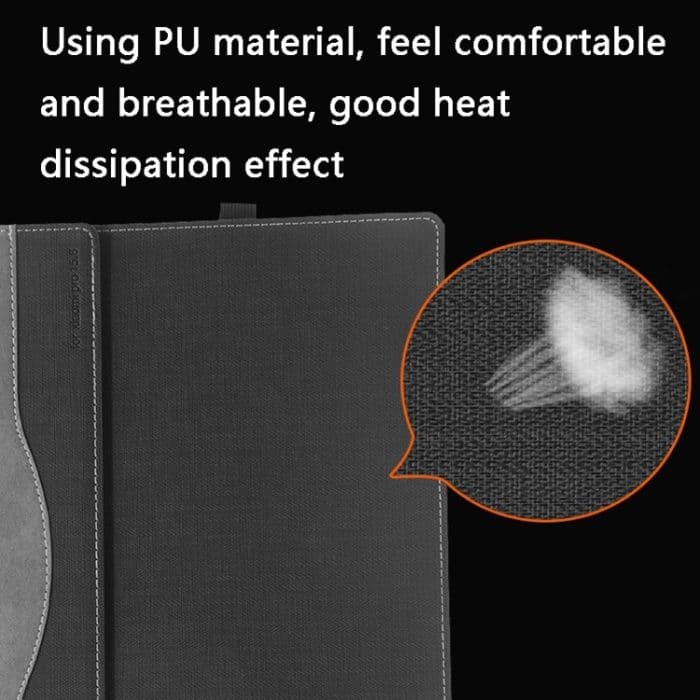 Laptop-Schutzhülle aus Leder mit Fallschutz, For Xiaomi Pro 15.6 2020 – Bild 5