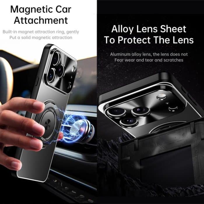 Rotierender Halter Mattiertes Metall-Telefongehäuse, For iPhone 14 Pro, For iPhone 14 Pro Max – Bild 5