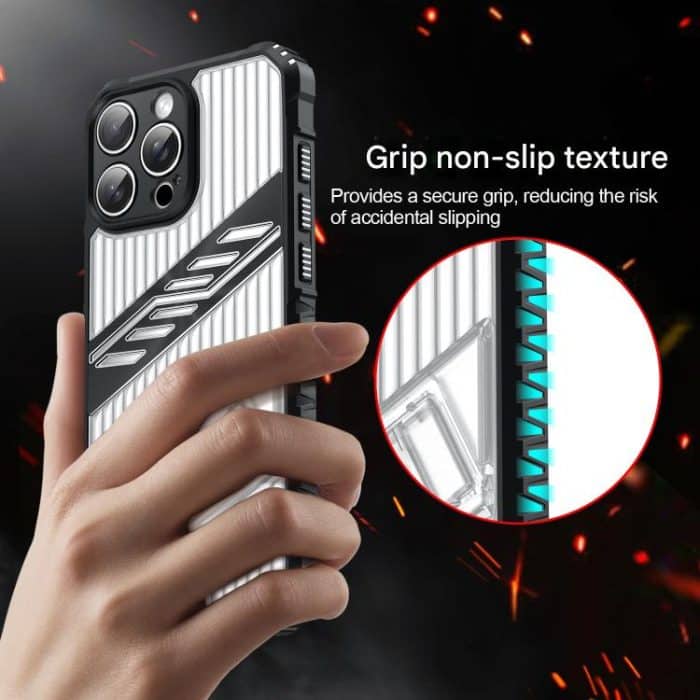 Beschichtungshalter PC Hybrid TPU Telefonhülle, For iPhone 16 Pro – Bild 7