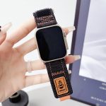 Uhrenarmband aus Denim-Nylon mit Klettverschluss und Canvas, For Apple Watch 46mm / 49mm / 45mm / 44mm, For Apple Watch 42mm / 41mm / 40mm / 38mm – Bild 2