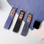 Uhrenarmband aus Denim-Nylon mit Klettverschluss und Canvas, For Apple Watch 46mm / 49mm / 45mm / 44mm, For Apple Watch 42mm / 41mm / 40mm / 38mm – Bild 3