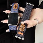 Uhrenarmband aus Denim-Nylon mit Klettverschluss und Canvas, For Apple Watch 46mm / 49mm / 45mm / 44mm, For Apple Watch 42mm / 41mm / 40mm / 38mm – Bild 6