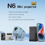 N6 1280x720P 70ANSI Android 11.0 Smart Mini Projector, US Plug, UK Plug, AU Plug – Bild 5