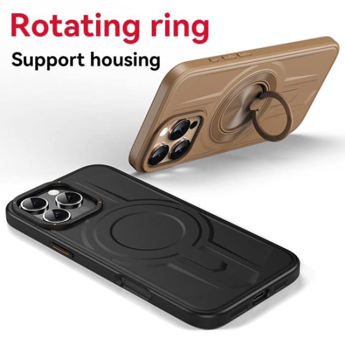 Armor MagSafe TPU Hybrid PC-Telefonhülle mit Ringhalter – Bild 3