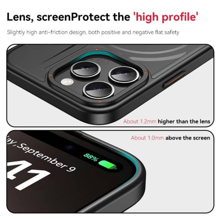 Armor MagSafe TPU Hybrid PC-Telefonhülle mit Ringhalter – Bild 8