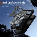 Camouflage Kickstand Rotating Shaft MagSafe Phone Case, For iPhone 16, For iPhone 15 Pro Max, For iPhone 15 Pro – Bild 6