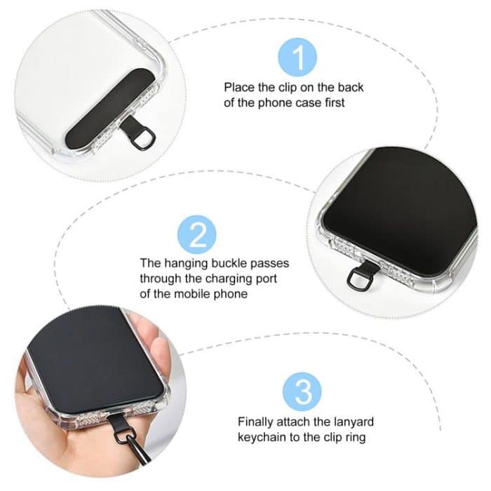 Universal Colorful Buckle Adjustable Mobile Phone Anti-lost Crossbody Lanyard – Bild 3