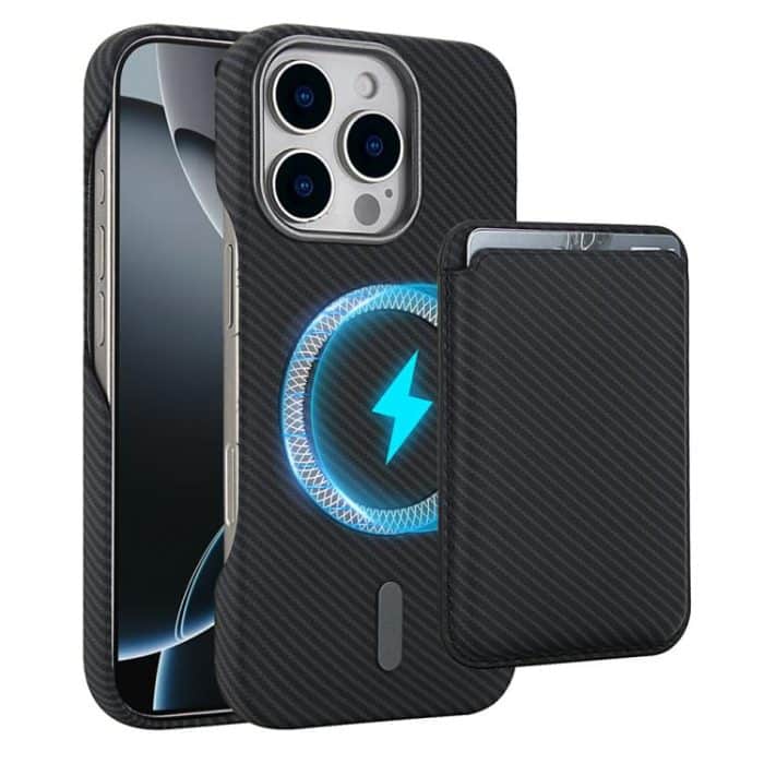 EDA008250002A.jpg Carbon Fiber MagSafe Magnetic Card Holder Phone Case – Bild 1