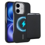 Carbon Fiber MagSafe Magnetic Card Holder Phone Case