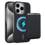 Carbon Fiber MagSafe Magnetic Card Holder Phone Case