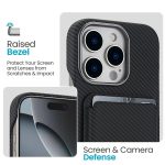 Carbon Fiber MagSafe Magnetic Card Holder Phone Case – Bild 3