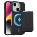 Carbon Fiber MagSafe Magnetic Card Holder Phone Case