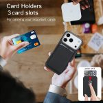 Carbon Fiber MagSafe Magnetic Card Holder Phone Case, For iPhone 16 Pro Max, iPhone 16 Pro, For iPhone 16 Plus, For iPhone 16 – Bild 7
