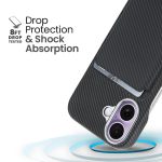 Carbon Fiber MagSafe Magnetic Card Holder Phone Case, For iPhone 15 Pro Max, For iPhone 15 Pro, For iPhone 15 Plus, For iPhone 15 – Bild 4