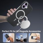 Carbon Fiber MagSafe Magnetic Card Holder Phone Case, For iPhone 15 Pro Max, For iPhone 15 Pro, For iPhone 15 Plus, For iPhone 15 – Bild 5
