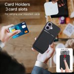 Carbon Fiber MagSafe Magnetic Card Holder Phone Case, For iPhone 15 Pro Max, For iPhone 15 Pro, For iPhone 15 Plus, For iPhone 15 – Bild 7