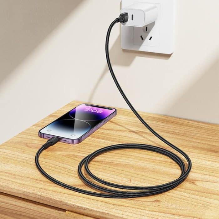 BOROFONE BX116 1m 2.4A USB to 8 Pin Certain Charging Data Cable – Bild 5