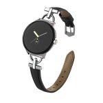 D-shaped Metal Small Waist Leather Watch Band, For Google Pixel Watch 3 45mm, For Google Pixel Watch 1 / 2 / 3 41mm