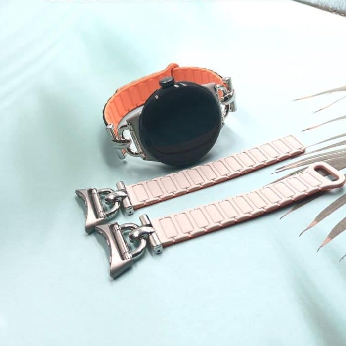 D-shaped Tri-beads Magnetic Silicone Watch Band – Bild 4