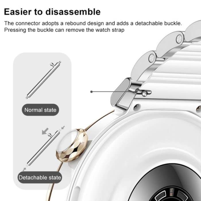 xDfind Ceramic Stainless Steel Watch Band, For Huawei Watch GT 5 Pro 42mm – Bild 9