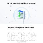 HUAWEI Lebooo LBS-T053A 2 Stück intelligenter Zahnbürstenkopf (für HCB0001), LBS-T053A Toothbrush Head (Black), LBS-T053A Toothbrush Head (White) – Bild 10