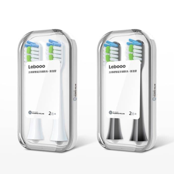 HUAWEI Lebooo LBS-T053A 2 Stück intelligenter Zahnbürstenkopf (für HCB0001), LBS-T053A Toothbrush Head (Black), LBS-T053A Toothbrush Head (White) – Bild 11