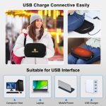 HAWEEL Messenger Schultertasche, kleine Tasche, digitales Tablet, Telefonwärmer, Aufbewahrungstasche mit Handwärmer – Bild 7