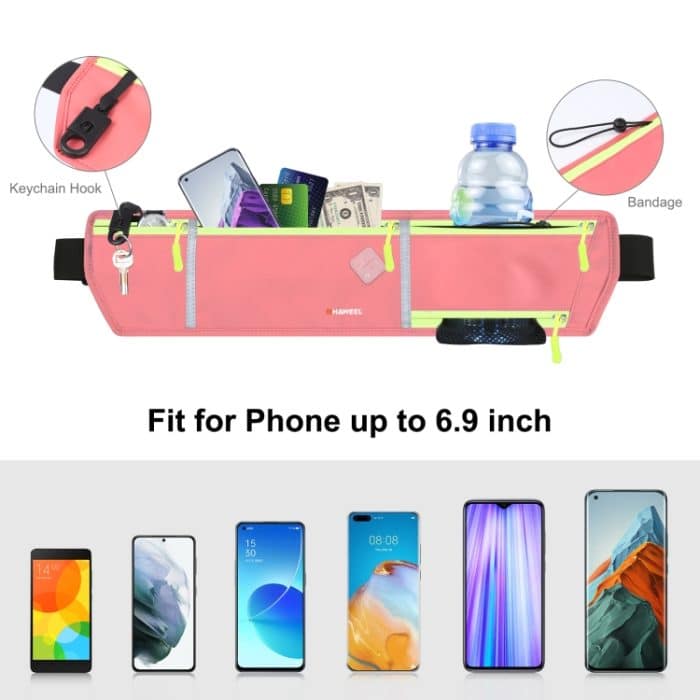 HAWEEL Laufgürtel Taille Gürteltasche Sport Wasserdichte Taille Handytasche, Waist Phone Pocket – Bild 5