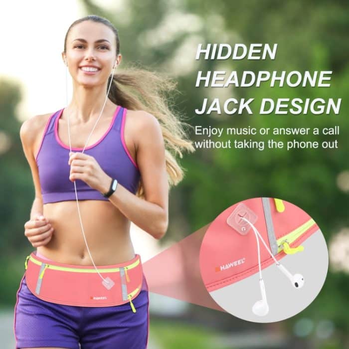 HAWEEL Laufgürtel Taille Gürteltasche Sport Wasserdichte Taille Handytasche, Waist Phone Pocket – Bild 6