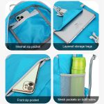 HAWEEL Wanderrucksack, tragbar, faltbar, große Kapazität, Schultertasche, Large Capacity Backpack – Bild 5