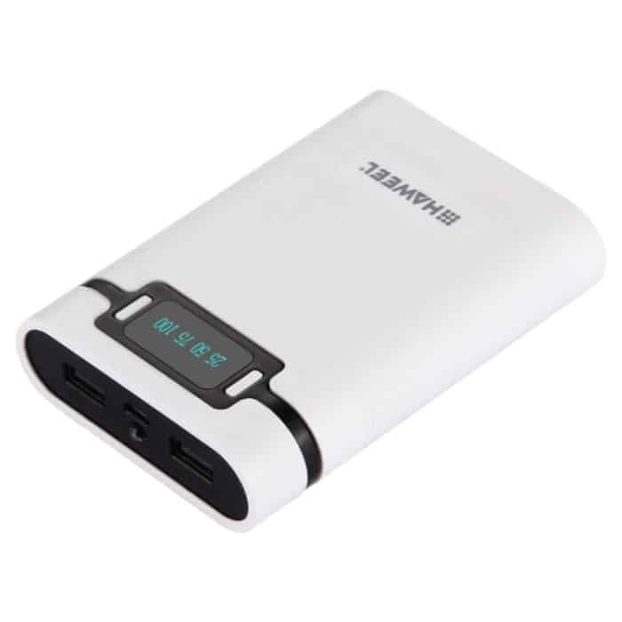 HAWEEL DIY 4 x 18650 Akku (nicht im Lieferumfang enthalten), 10000 mAh Power Bank Shell Box mit 2 x USB-Ausgang und Display für iPhone, Galaxy, Sony, HTC, Google, Huawei, Xiaomi, Lenovo und andere Smartphones, DIY 4 x 18650 10000mAh  Battery (US)... – Bild 2