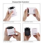 HAWEEL DIY 4 x 18650 Akku (nicht im Lieferumfang enthalten), 10000 mAh Power Bank Shell Box mit 2 x USB-Ausgang und Display für iPhone, Galaxy, Sony, HTC, Google, Huawei, Xiaomi, Lenovo und andere Smartphones, DIY 4 x 18650 10000mAh  Battery (US)... – Bild 7