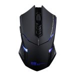 ET X-08 7-Tasten 2400DPI 2,4G kabellose Mute-Gaming-Maus mit USB-Empfänger und bunter Hintergrundbeleuchtung