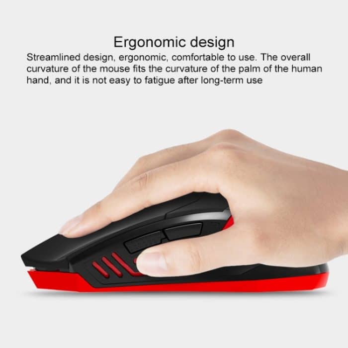 ET X-08 7-Tasten 2400DPI 2,4G kabellose Mute-Gaming-Maus mit USB-Empfänger und bunter Hintergrundbeleuchtung – Bild 6
